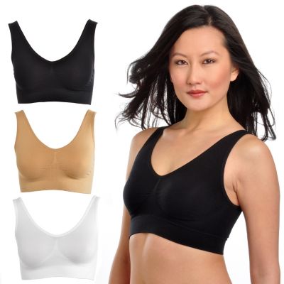Comfortisse Perfect Fit Set of 3 Basic Seamless Bras