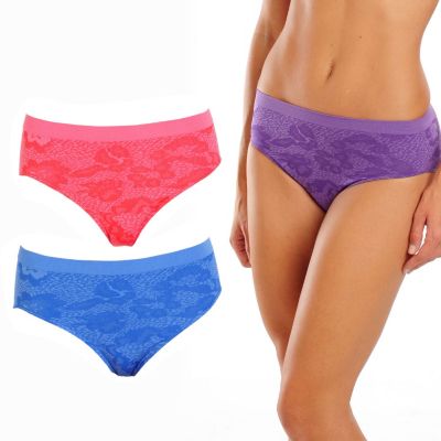 Comfortisse Perfect Fit Set of 3 Panties with Lace Print