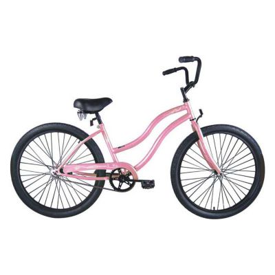 000-591 - Micargi&reg; Pink Touch Women's Beach Cruiser Bike 