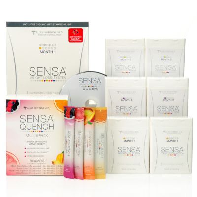 SENSA Weight Loss System Three Month Starter Kit with Bow of Quench Variety