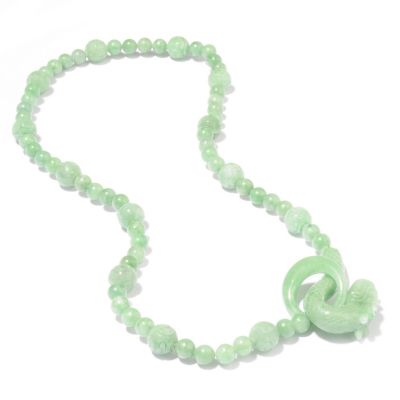 FEM NECK 24" CARVED ANIMAL JADE