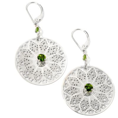 CHROME DIOPSIDE W/ PLATINUM