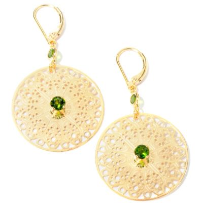 CHROME DIOPSIDE W/ VERMEIL