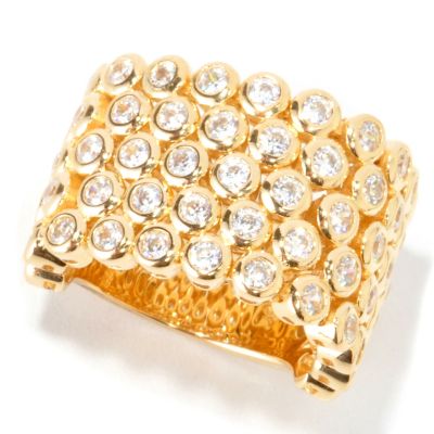 113-445 - Sonia Bitton for Brilliante&reg; 1.80 DEW Bezel Five-Row Dream Fit Ring