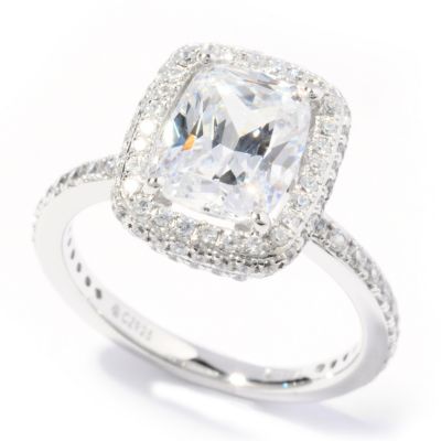 113-480 - Brilliante&reg; Platinum Embraced&trade; Brilliante&reg; 3.57 DEW Cushion Cut Ring