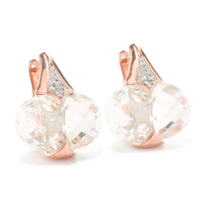 ROSE VERMEIL/WHITE QUARTZ