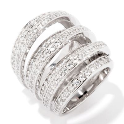114-511 - Sonia Bitton for Brilliante&reg; 4.71 DEW Tri-Level Bold Dome Ring