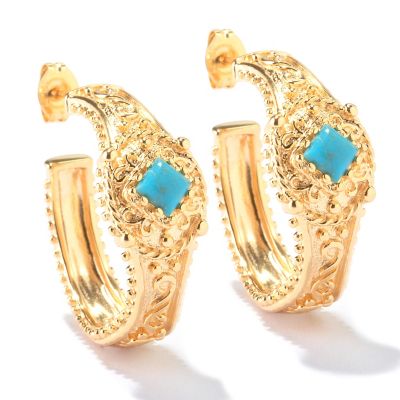 SS/18KYGP EAR CUSHION GEM HOOP