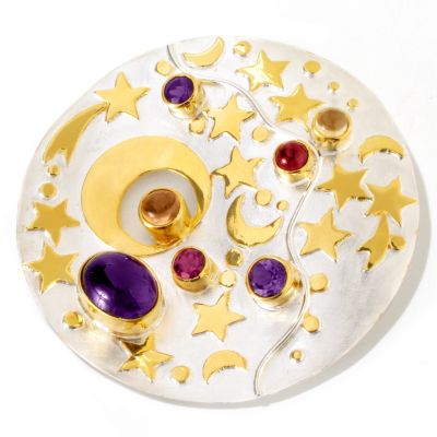 SS/22K MOON AND STARS PEND