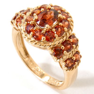 SS/18KV RING MOCHA ZIRCON