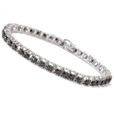 GT SS BLACK DIAMOND BRACELET 3.00CTW