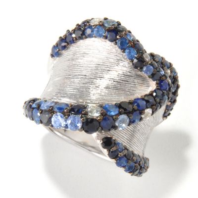 SS SHAPES OF BLUE SAPH WRAP RING