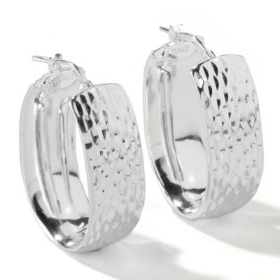SEMPRESILVER[TM] - STERLING SILVER HOOP EARRING