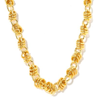 BRONZE/18KGP NECK STATUS LINK - 22"