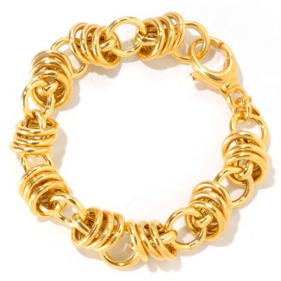 BRONZE/18KGP BRAC STATUS LINK