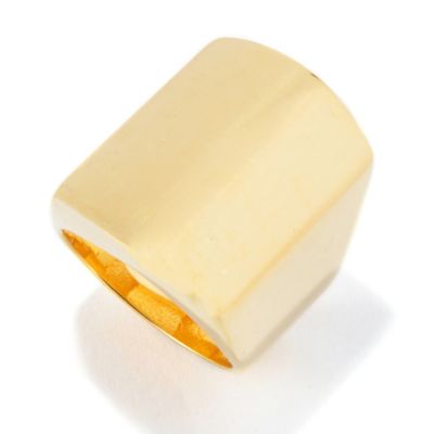 116-543 - Milano Luxe Gold Embraced[ Elongated Cigar Band Ring