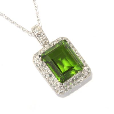 GT SS QUARTZ DOUBLET PENDANT W/CHAIN