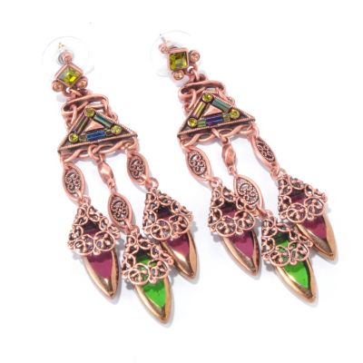 ROSETONE GEOMTRIC AUTUMN EARRINGS
