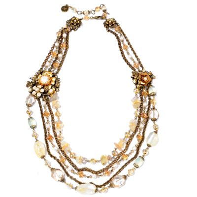 GOLDTONE 1940'S STYLE TORSADE NECKLACE