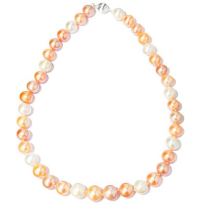 FEM SS 20" 12-14MM NATURAL COLOR FWP NECKLACE