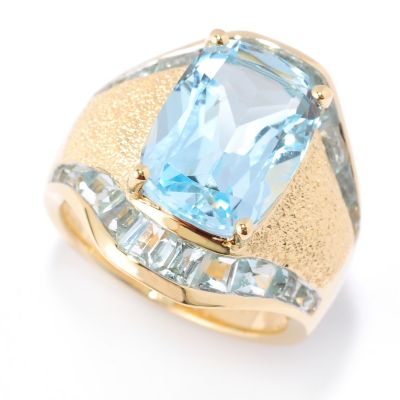 117-903 - Omar Torres 7.10ctw Cushion Cut & Tapered Amethyst Ring