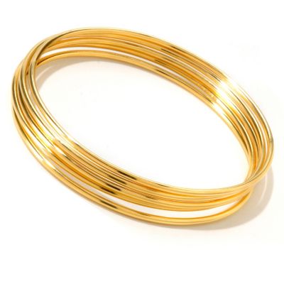 SS/18KGP BRAC SET OF 5 SLIP-ON BANGLES