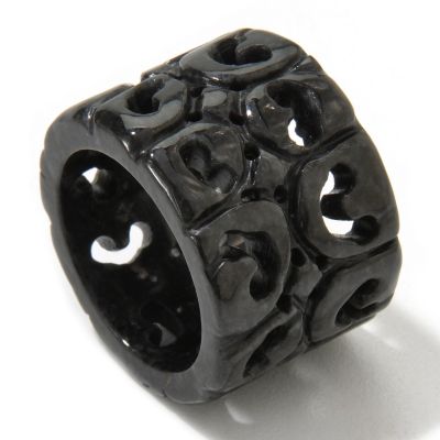 118-821 - 16mm Hand-Carved Jade Everlasting "Harmony & Balance" Ring