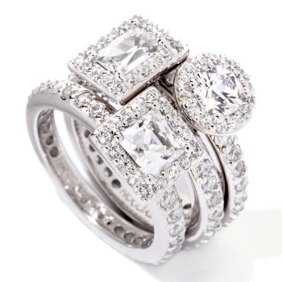 118-963 - TYCOON for Brilliante&reg; Three Piece Multi-Shape Stack Ring Set