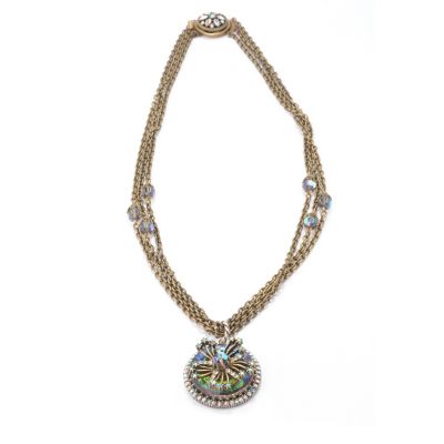GOLDTONE VITTRAIL FLOWER NECKLACE