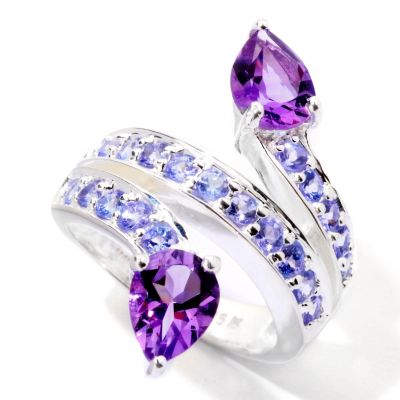 SS WRAP RING WITH AMY PEARS AND TANZ