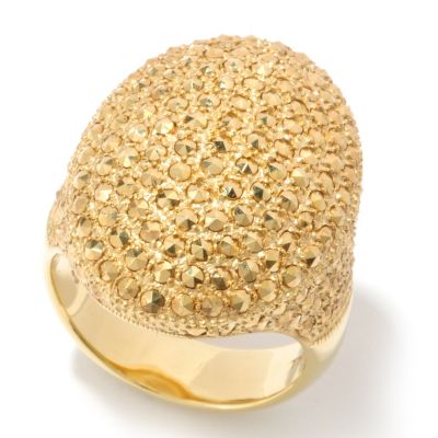 119-173 - Marcasite by Dallas Prince Pave Chrome Marcasite Oval Ring