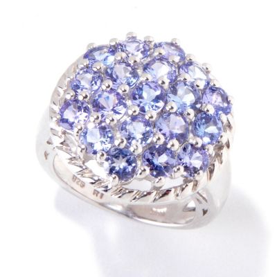 119-195 - Gem Insider Sterling Silver 3.10ctw Tanzanite Circle Ring