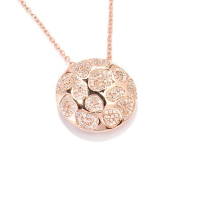 119-317 - Sonia Bitton for Brilliante&reg; 1.99 DEW Scattered Pave Disk Pendant w/ 18'' Chain