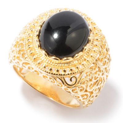 SS/18KYGP RING OPAQUE GEMSTONE CENTER
