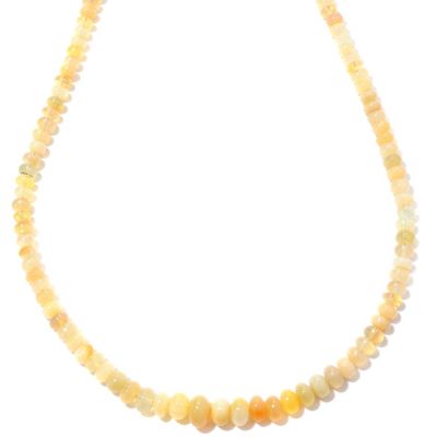 SS MAGNETIC CLASP ETHIOPIAN OPAL 18" NECKLACE