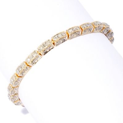 GT 14K CHOICE ANNIVERSARY DIAMOND LINE BRACELET 8"