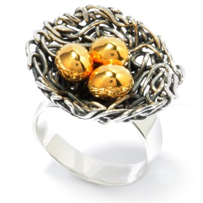 119-824 - Neda Behnam Two-tone Nested Eggs Ring