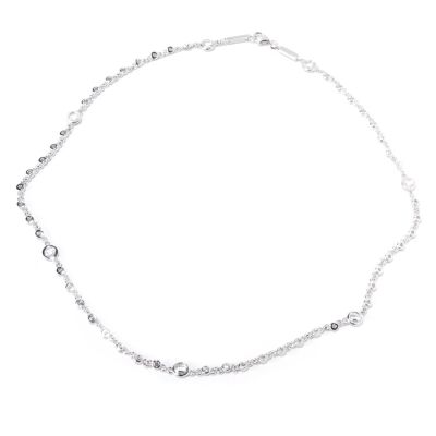 119-884 - TYCOON for Brilliante&reg; 18'' 3.77 DEW Round Bezel Set Station Necklace