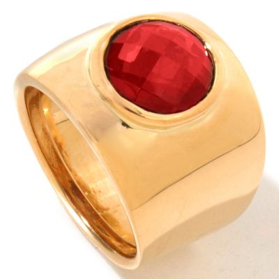 YELLOW GOLD / GARNET
