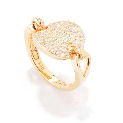 SB SS/CHOICE PAVE DISK LINK RING
