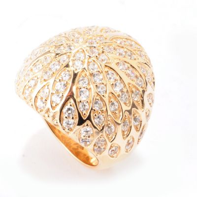 SB SS/CHOICE FLOWER BOLD DOME RING