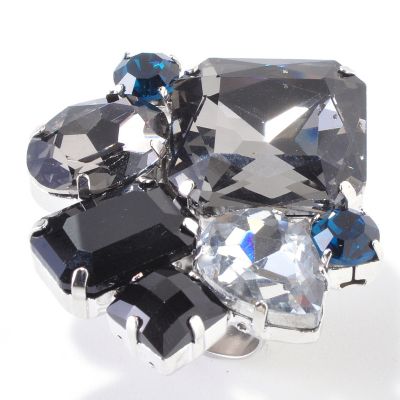THE FIND B Y ANNIE G. "ROCK STAR" CRYSTAL ADJUSTABLE RING