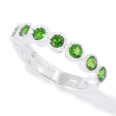 GI SS MULTI SHAPE AND STONE STACK RING
