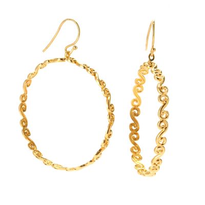 PORSAMO BLEU SS/21KV EAR FULL CIRCLE SCROLL HOOP