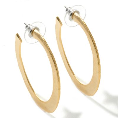 GOLDTONE "TAYLOR" HOOP EARRINGS