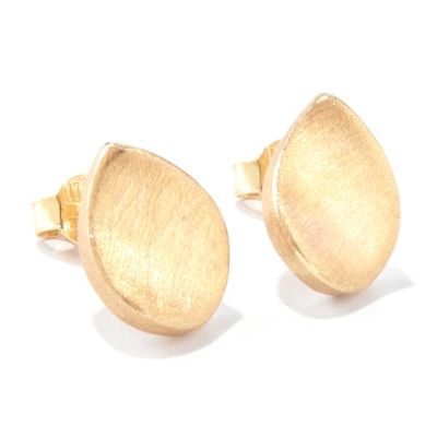 VIALE 18K GOLD CONCAVE EARRINGS