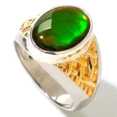 120-822 - Men's en Vogue II 14 x 10mm Ammolite Triplet Ring