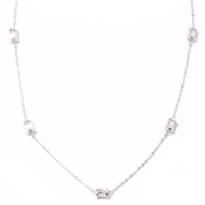 121-158 - TYCOON for Brilliante&reg; Platinum Embraced&trade; 18" 4.82 DEW Five-Station Rondelle Necklace