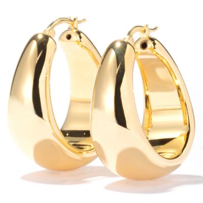 121-197 - Milano Luxe Gold Embraced[ Polished Hoop Earrings