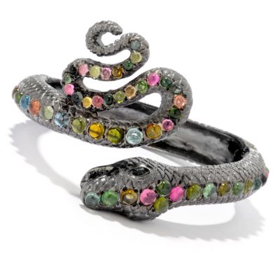 SS MULTI TOURMALINE SNAKE BRACELET